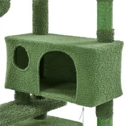 Yaheetech 54.5" H Cat Tree Cat Tower With Natural Sisal For Small- To Medium-sized Cats Green/Brown -Furniture GUEST 20252994 1e1d 456e 9005 6b54812a3300