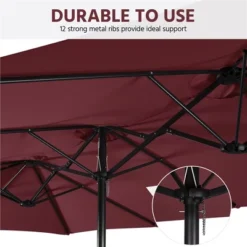 Yaheetech 13 Ft Outdoor Patio Umbrella With Crank 16 Yaheetech 13 Ft Outdoor Patio Umbrella With Crank -Furniture GUEST 203a5028 0a03 476b b0de 2ce882237a65