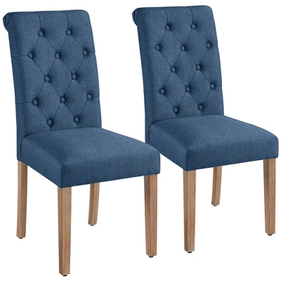 Yaheetech 2pcs Classic Fabric Upholstered Dining Chair Kitchen Chair 10 Yaheetech 2pcs Classic Fabric Upholstered Dining Chair Kitchen Chair - Image 10