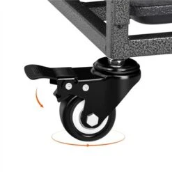 Yaheetech Rolling Dog Crate Metal Large Dog Cage Black -Furniture GUEST 20db9a05 3d2b 4b10 918a 40dc5d5b6377