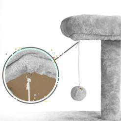 Yaheetech Multilevel Plush Cat Activity Tower With Dangling Balls -Furniture GUEST 21707980 2fa7 4dc9 b395 c4e25f754467