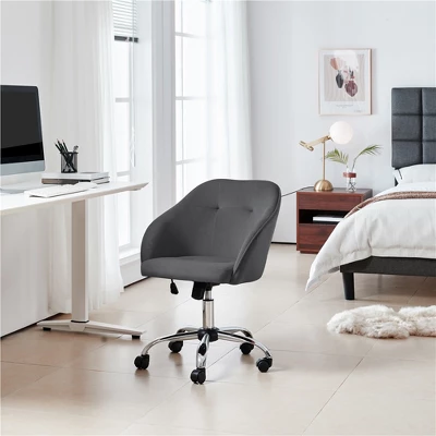 Yaheetech Velvet Desk Chair For Home Office, Soft Height Adjustable 360° Swivel Computer Chair 1 Yaheetech Velvet Desk Chair For Home Office, Soft Height Adjustable 360° Swivel Computer Chair
