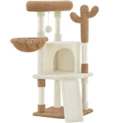 Yaheetech 42″ Height Cactus Cat Tree With Platform, Condo, Basket, Scratching Posts, Board & Hanging Ball -Furniture GUEST 21c93fc5 b467 41db a52d 1a690d9852a8