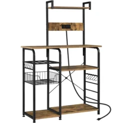 Yaheetech 4-Tier 55" Kitchen Baker's Rack With Power Outlet -Furniture GUEST 232cd2f4 2b2a 4645 805f 42c0a45b2e3d