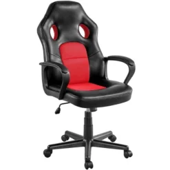 Yaheetech Office Chair Desk Artificial Leather Gaming Chair -Furniture GUEST 238d5d2b 41e8 4759 872d 17fa0e1dfe87