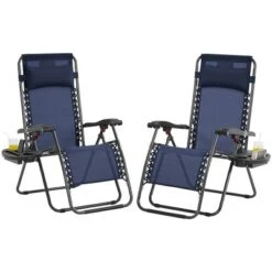 Yaheetech Set Of 2 26in Outdoor Zero Gravity Chair Patio Lounge Camping Chair -Furniture GUEST 23d436d4 8f0c 45ab 84ae abdaa3adb5e7