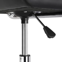 Yaheetech Modern Office Chair Height Adjustable Swivel Chair Mid Back PU Leather Chair -Furniture GUEST 23e90f62 2cb9 4d2b bd85 fd25bdb5cca2