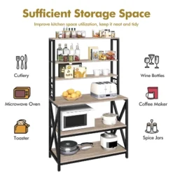 Yaheetech 6-Tier Baker’s Rack With Adjustable Feet For Kitchen 11 Yaheetech 6-Tier Baker’s Rack With Adjustable Feet For Kitchen -Furniture GUEST 23f36be3 ea9f 4590 af5d 62883a384436