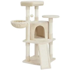 Yaheetech 42" Plush Cat Tree Condo For Small Medium Cats -Furniture GUEST 2605a229 b33f 4f6d 8474 138632d8c968