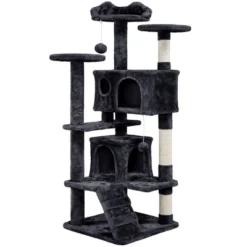 Yaheetech 54"H Cat Tree With 2 Condos For Kittens Small Cats -Furniture GUEST 268b9362 1081 4f40 a222 db3104646aa0