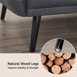 Yaheetech Ergonomic Sofa Bed Foldable Convertible Sleeper Bed Couches Versatile Sofa-Gray -Furniture GUEST 27a0f94b 4202 44a2 86b5 a846fb48a7f8