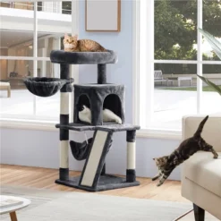 Yaheetech 40" Medium Plush Cat Tower With Condo