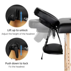 Yaheetech Adjustable Massage Bed 2 Sections Folding Massage Table Black 11 Yaheetech Adjustable Massage Bed 2 Sections Folding Massage Table Black -Furniture GUEST 27bc51d6 cd8a 4135 8e9d 5989fb59bbb7