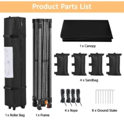 Yaheetech 10×10 FT Pop-up Canopy Tent Party Tent -Furniture GUEST 292ba047 8765 47b2 953a 49fa5b7bc1fa