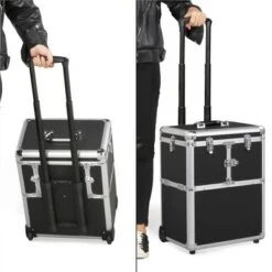Yaheetech Professional Makeup Case Aluminum Rolling Makeup Trolley 13 Yaheetech Professional Makeup Case Aluminum Rolling Makeup Trolley -Furniture GUEST 29828ae9 99fc 42e8 8b18 06f63b7c9f26