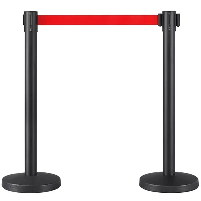 Yaheetech Retractable Belt Stanchion Set For Queuing Lines Crowd Control Barriers 9 Yaheetech Retractable Belt Stanchion Set For Queuing Lines Crowd Control Barriers - Image 9
