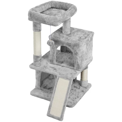 Yaheetech 36"H Cat Tree House With 2 Condos For Small Cats Kittens 3 Yaheetech 36"H Cat Tree House With 2 Condos For Small Cats Kittens - Image 3