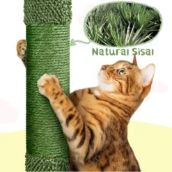 Yaheetech 48.5inch Oasis-themed Cat Tree Cat Tower, Green -Furniture GUEST 2d8046cb 4a21 4afb a171 6ad596fa92e0