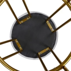 Yaheetech Set Of 2 Upholstered Velvet Counter Stools With Metal Legs -Furniture GUEST 2e05ba30 5ed8 4c10 b579 c6903b37eff6