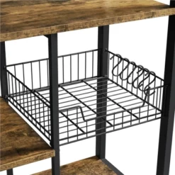 Yaheetech Utility Kitchen Storage Rack With 4 Shelves 11 Yaheetech Utility Kitchen Storage Rack With 4 Shelves -Furniture GUEST 2ee6cb78 f776 4431 b18d a594445f6656