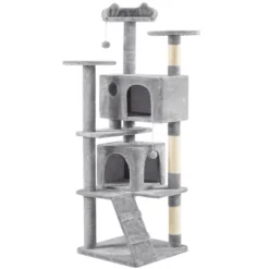 Yaheetech 70"H Cat Tree With 2 Condos For Kittens Small Cats -Furniture GUEST 2f707a4d 525a 43ec 8480 f120bbbffc78