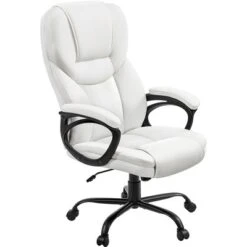 Yaheetech Faux Leather Executive Office Chair With Ergonomic High Back -Furniture GUEST 2ff7c123 fe99 400b 8b26 a73097ab6134
