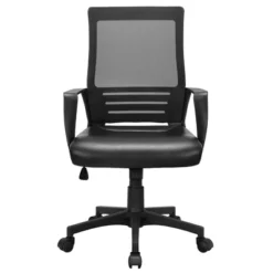 Yaheetech Adjustable Office Chair Midback Computer Chair With Lumbar Support -Furniture GUEST 306608c9 28ff 4488 887c 3be0b24b96e7