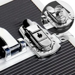 Yaheetech 4-In-1 Aluminum Rolling Cosmetic Makeup Train Cases 14 Yaheetech 4-In-1 Aluminum Rolling Cosmetic Makeup Train Cases -Furniture GUEST 30db202b 71cd 469d b064 e6c2643709ee