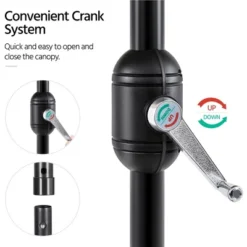 Yaheetech 7.5FT Patio Umbrella Market Umbrella For Garden, Backyard, Pool, Beach 14 Yaheetech 7.5FT Patio Umbrella Market Umbrella For Garden, Backyard, Pool, Beach -Furniture GUEST 3152c67e 4954 4b7e 99aa 5b28f1c8acef