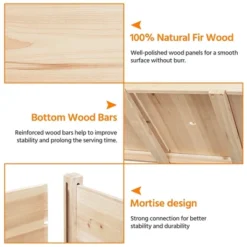 Yaheetech 2 Tiers Raised Garden Bed For Planting Wood -Furniture GUEST 319774d0 a6ec 4197 971e ddeb0b4debad