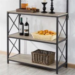 Yaheetech 63″ H Kitchen Baker’s Racks With 2 AC Outlets, 4-Tier Microwave Oven Stand -Furniture GUEST 31ad69e7 25af 4017 ad56 ccbf9073b58d