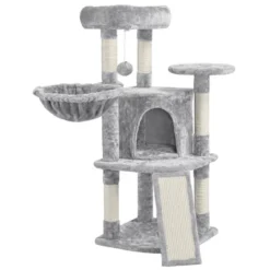 Yaheetech 42" Plush Cat Tree Condo For Small Medium Cats -Furniture GUEST 32294f4a 7517 43b0 a59a f8cc3c4618fa
