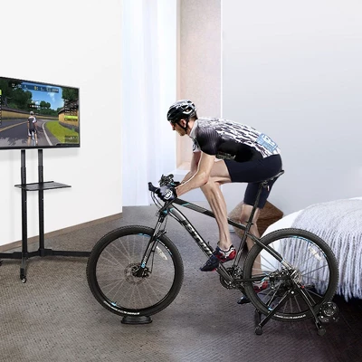 Yaheetech Foldable Indoor Bike Trainer Magnetic Resistance Bicycle Turbo Trainer, Black 1 Yaheetech Foldable Indoor Bike Trainer Magnetic Resistance Bicycle Turbo Trainer, Black