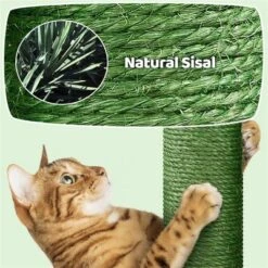 Yaheetech 29"H Cactus Cat Tree Cat Furniture With Natural Sisal Green/Brown -Furniture GUEST 3349a720 e80c 42cf 846c 5ed0a927f85d