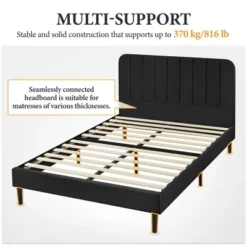 Yaheetech Upholstered Platform Bed Frame With Square Tufted Fabric Headboard 11 Yaheetech Upholstered Platform Bed Frame With Square Tufted Fabric Headboard -Furniture GUEST 336ad7ab ddc0 4654 8471 3ff04e1e962a