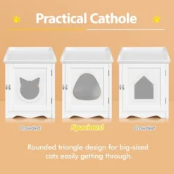 Yaheetech Cat Litter Box Enclosure Indoor For Small Cat/Dog -Furniture GUEST 34add9e1 508d 41d5 aae8 aa99659a2116