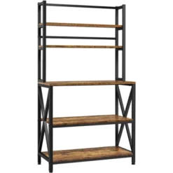 Yaheetech 5-Tier Kitchen Baker's Rack Utility Storage Shelf With 5 Shelves & Adjustable Feet 12 Yaheetech 5-Tier Kitchen Baker's Rack Utility Storage Shelf With 5 Shelves & Adjustable Feet -Furniture GUEST 36260c66 99bb 44e4 9fee ce71482049f4