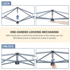 Yaheetech 8x8 Ft Pop-up Canopy With 9 Storage Pockets And Sandbags -Furniture GUEST 374b4b5b 0663 4dd3 bda5 f6ac799961fc