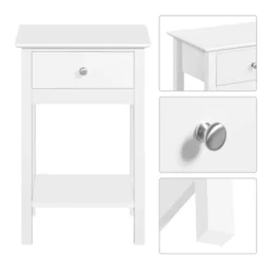 Yaheetech Wooden Bedside End Table For Living Room, Bedroom -Furniture GUEST 37920599 6f29 4211 939c 8838b3db3fc6