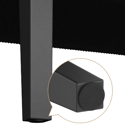 Yaheetech Armless Loveseat, Mini Sofa Seat Made With Rubberwood Legs And USB Ports For Living Room 6 Yaheetech Armless Loveseat, Mini Sofa Seat Made With Rubberwood Legs And USB Ports For Living Room - Image 6