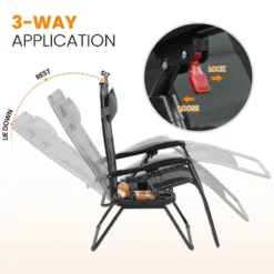 Yaheetech 29in Padded Outdoor Zero Gravity Chair 13 Yaheetech 29in Padded Outdoor Zero Gravity Chair -Furniture GUEST 3991cf4b b869 4d59 8ed1 d379307d5b80