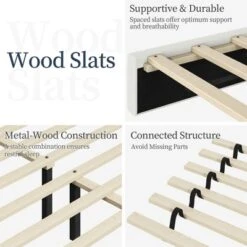 Yaheetech Upholstered Platform Bed Frame With Square Tufted Headboard 11 Yaheetech Upholstered Platform Bed Frame With Square Tufted Headboard -Furniture GUEST 3a54e913 291e 40c9 8218 a5ffa3b33edf