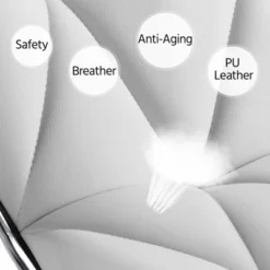 Yaheetech 2pcs Height Adjustable PU Leather Upholstered Swivel Bar Stool Chairs -Furniture GUEST 3d410d00 c760 4084 a1da 61568d8644d5