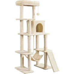 Yaheetech 63" Multilevel Plush Cat Tree With Hammock For Cats Kitchens 22 Yaheetech 63" Multilevel Plush Cat Tree With Hammock For Cats Kitchens -Furniture GUEST 3d4edf58 41fc 4e79 935a adcea219b1c9