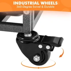 Yaheetech 42.5" W Rolling Dog Crate For Small Dogs, Black -Furniture GUEST 3d83a394 1012 45ec 9c38 34ffb8bb3b71