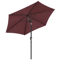 Yaheetech 9FT Patio Umbrella Market Umbrella With Button Tilt And Crank -Furniture GUEST 3da5e1ac 65f9 4792 aa73 25f306cd9674