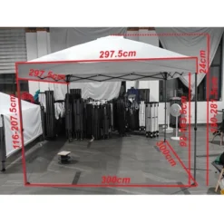 Yaheetech 10x10 Pop Up Canopy With One Push Setup