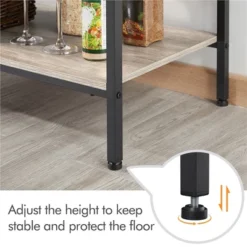 Yaheetech 4-tier 64" H Kitchen Baker's Rack With Power Outlet, Gray 11 Yaheetech 4-tier 64" H Kitchen Baker's Rack With Power Outlet, Gray -Furniture GUEST 3dbb6d1c 6ea9 4380 a53c 92dd8c0f629b