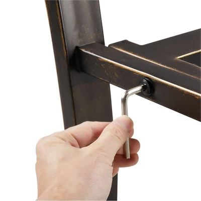 Yaheetech Patio Garden Bench With Backrest And Armrest 7 Yaheetech Patio Garden Bench With Backrest And Armrest - Image 7