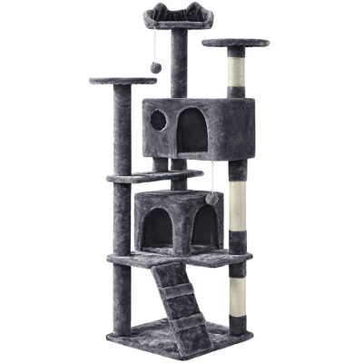 Yaheetech 61.5"H Cat Tree With 2 Condos For Kittens Small Cats 9 Yaheetech 61.5"H Cat Tree With 2 Condos For Kittens Small Cats - Image 9